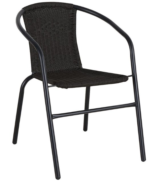 Krzesło ogrodowe BISTRO czarne